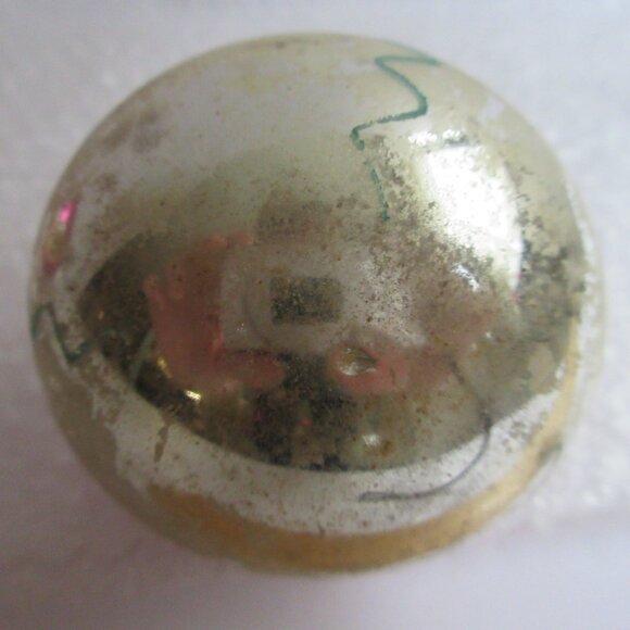 3 Hand Painted Blown Glass Christmas Ornaments Poland Pink Silver Vintage - Picture 5 of 16